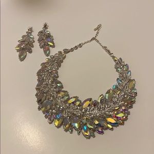 Statement necklace and earrings